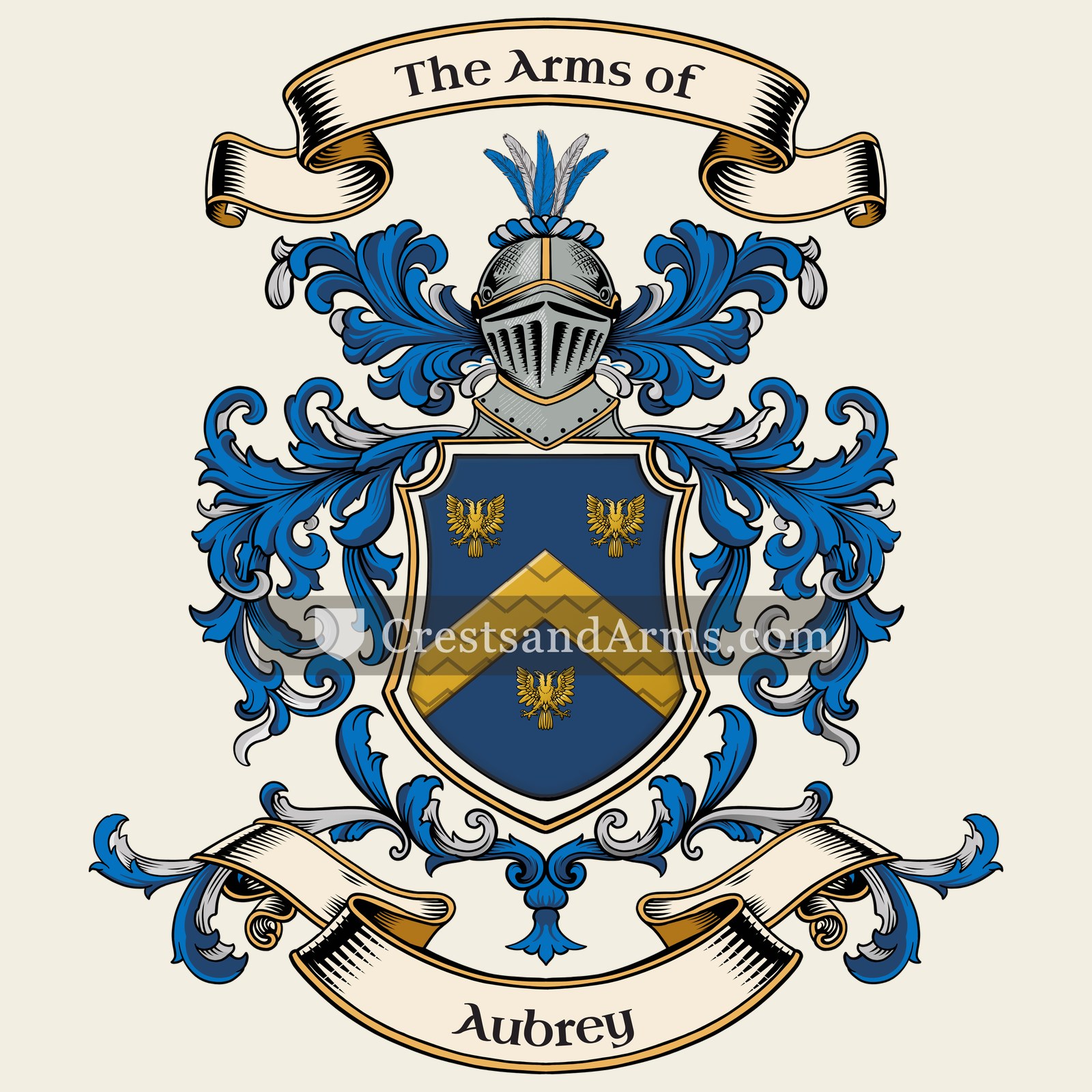 The Aubrey coat of arms