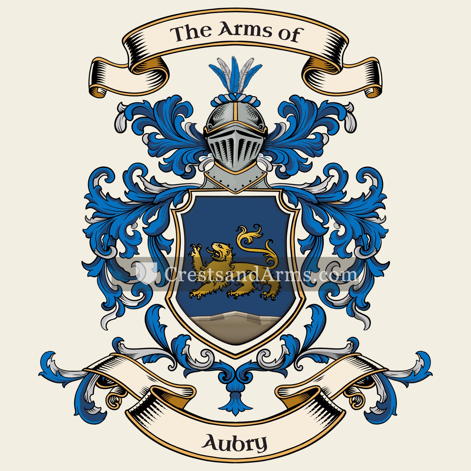 The Aubry coat of arms