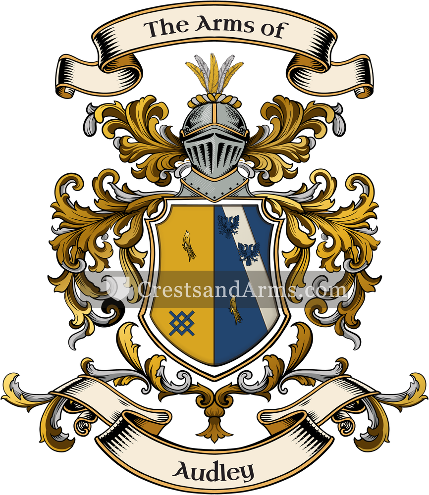 The Audley coat of arms, drawn from the recorded blazon