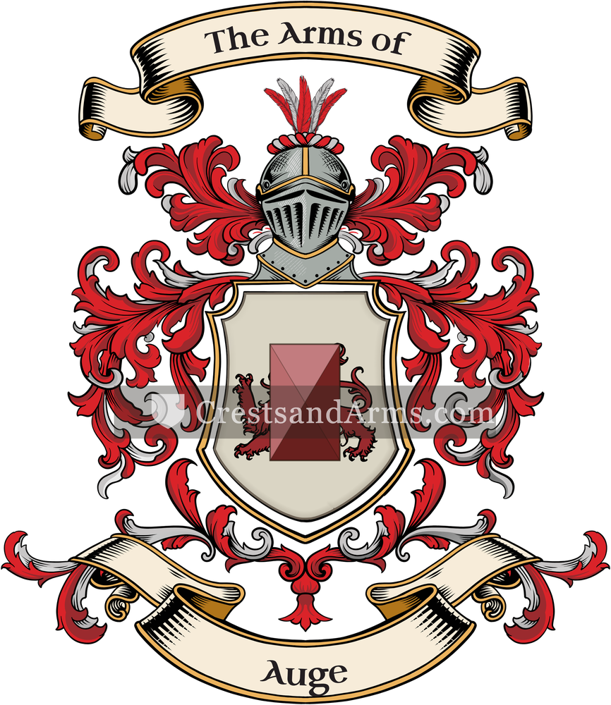 The Auge coat of arms, drawn from the recorded blazon