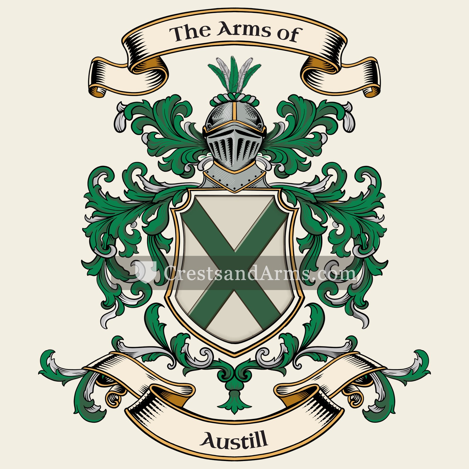 The Austill coat of arms