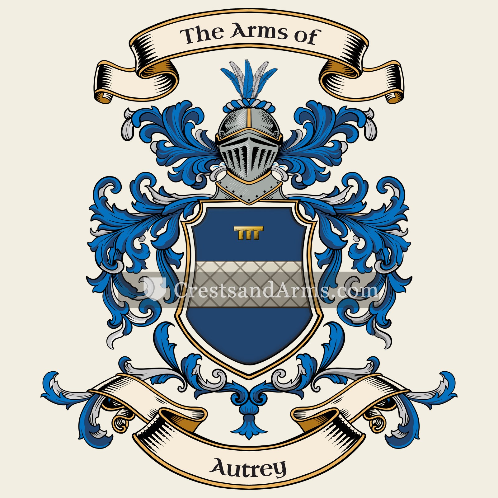 The Autrey coat of arms
