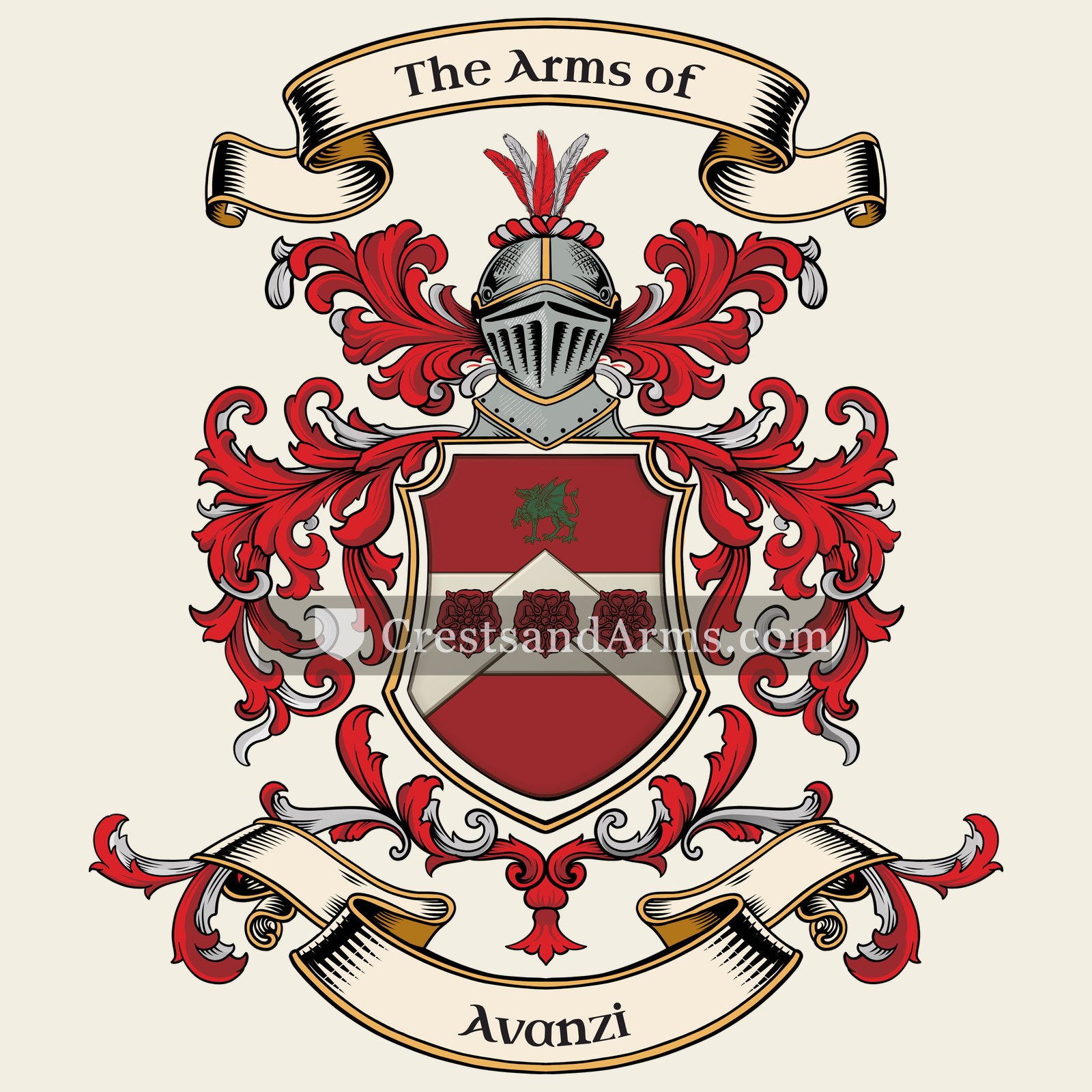 The Avanzi coat of arms