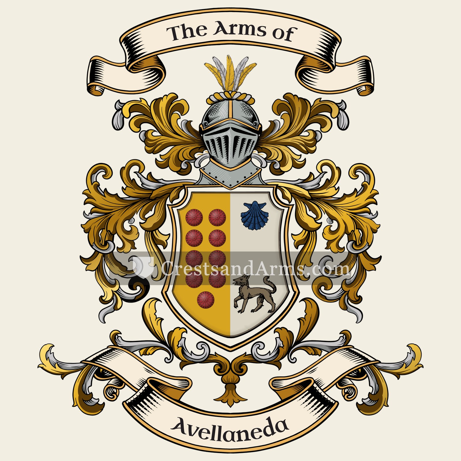 The Avellaneda coat of arms