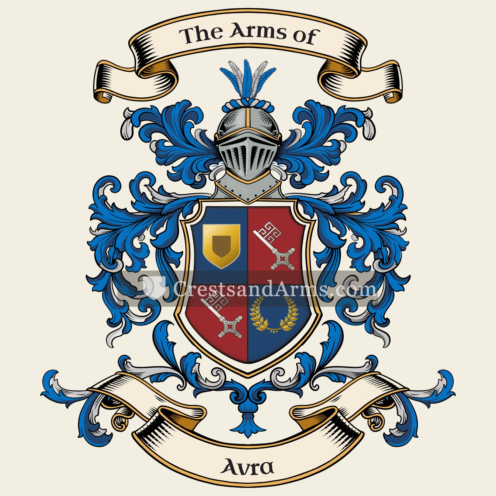 The Avra coat of arms