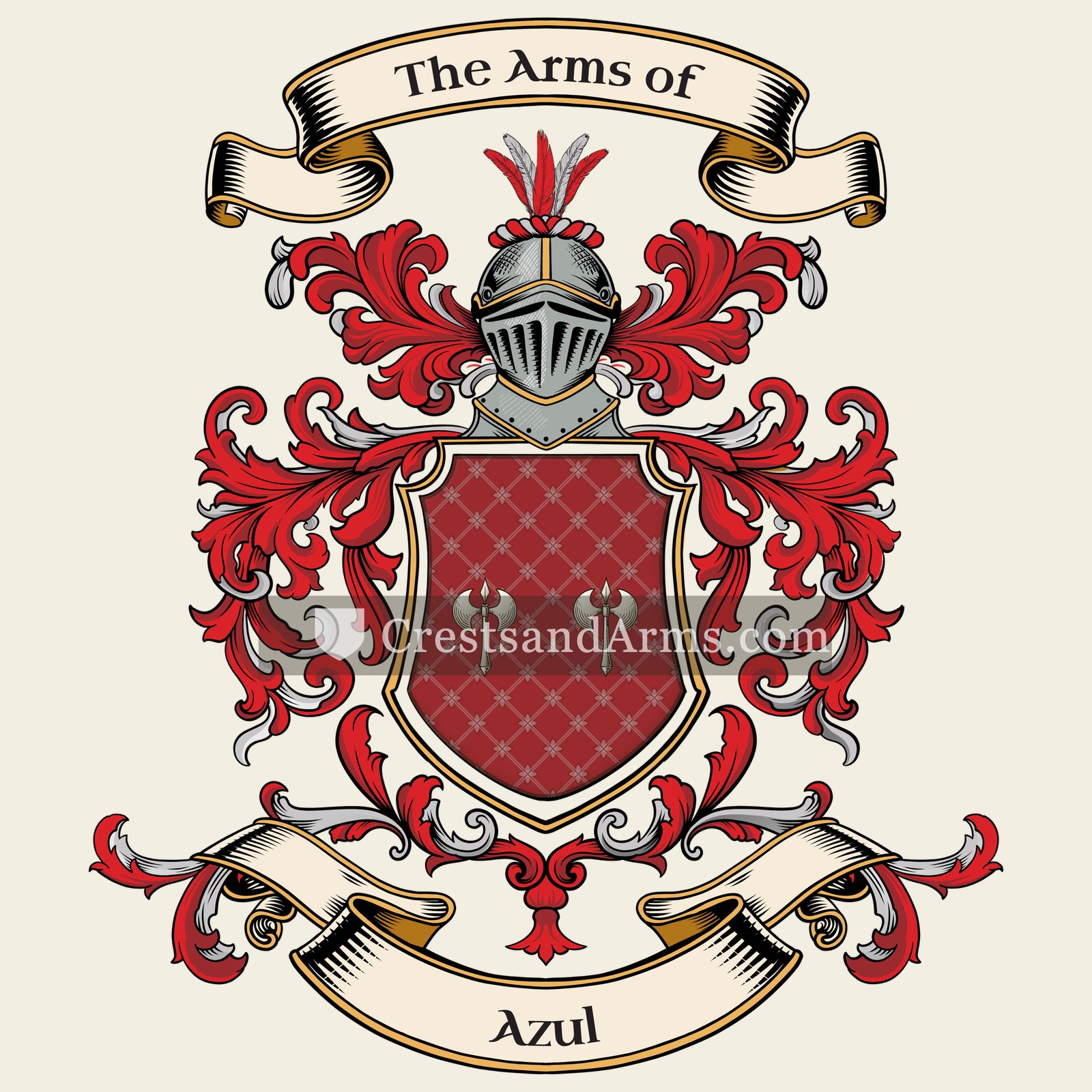 The Azul coat of arms
