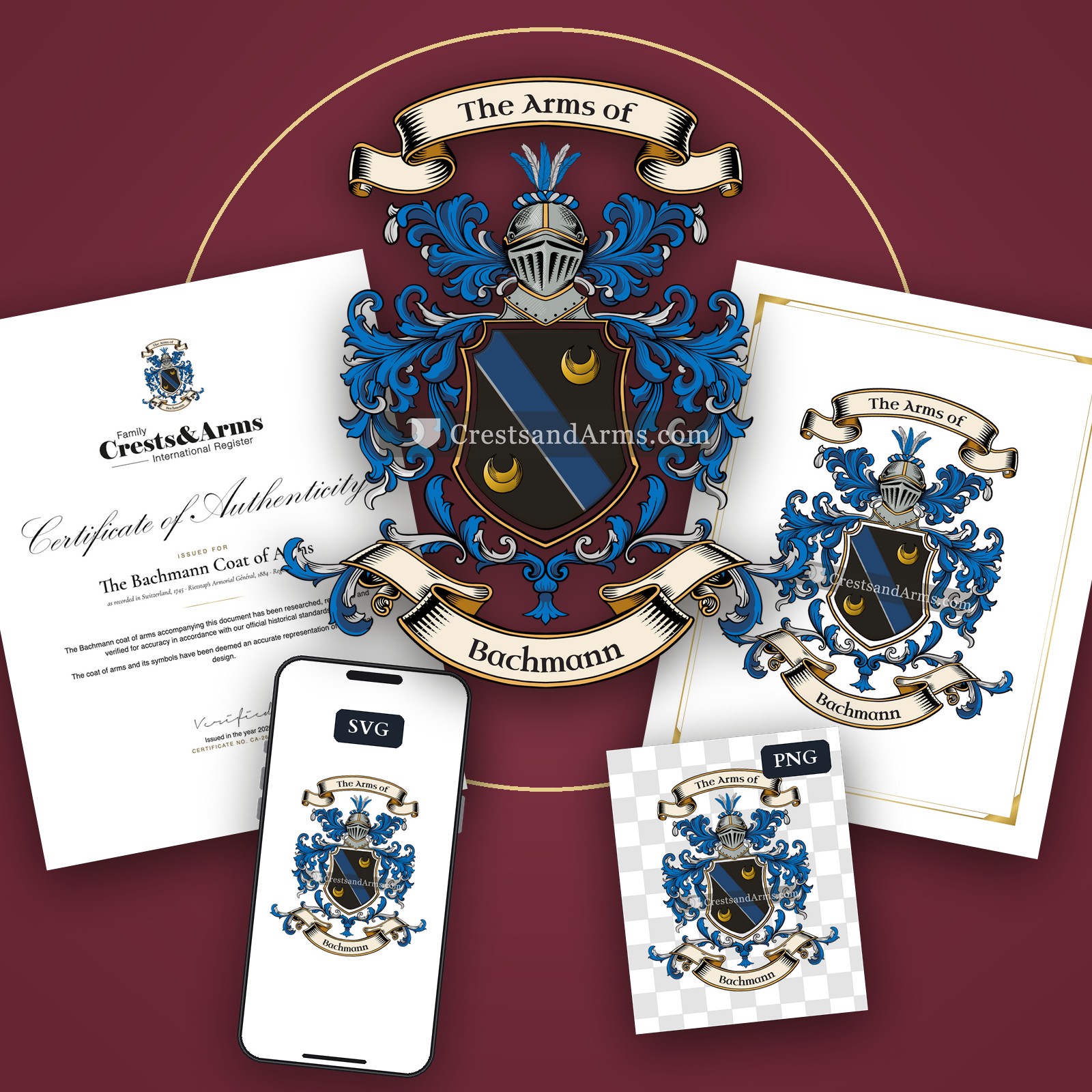 The Bachmann coat of arms