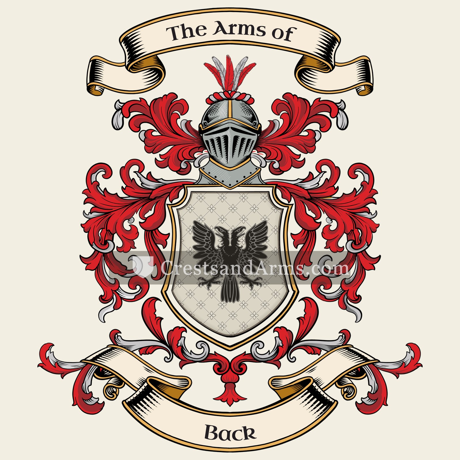 The Back coat of arms