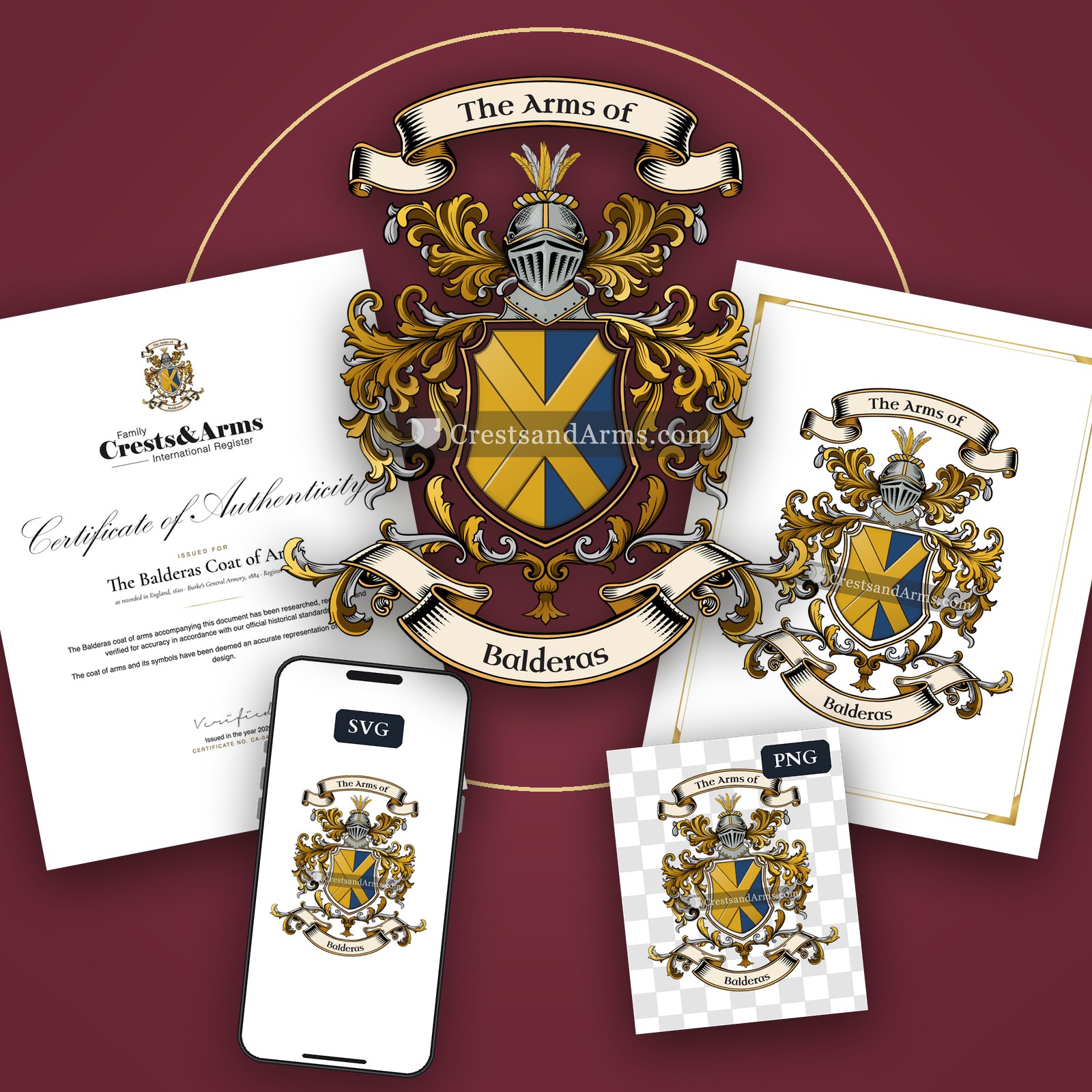 The Balderas arms on the coat of arms — digital pack