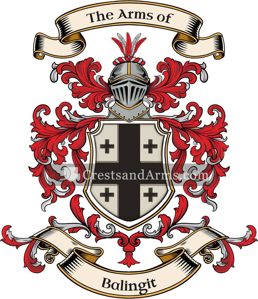 The Balingit coat of arms, drawn from the recorded blazon