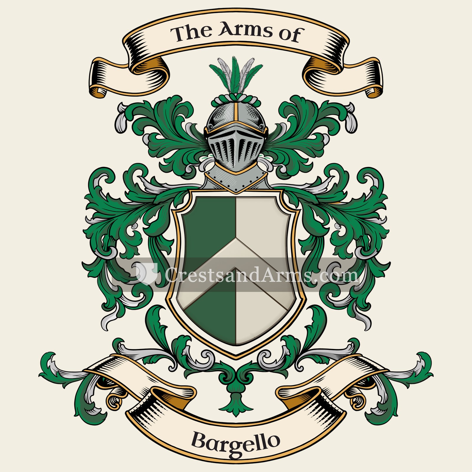 The Bargello coat of arms, drawn from the recorded blazon