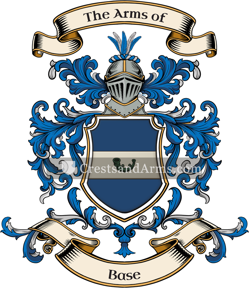 The Base coat of arms, drawn from the recorded blazon