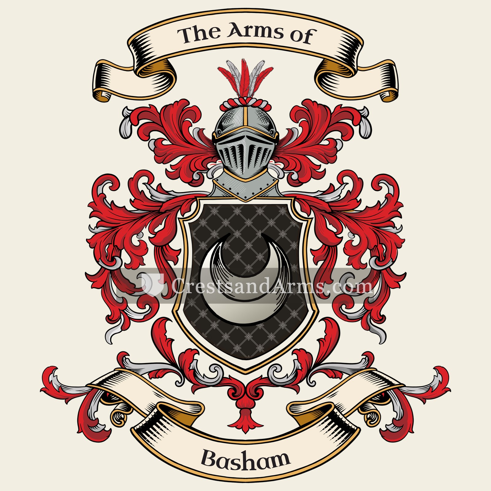 The Basham coat of arms