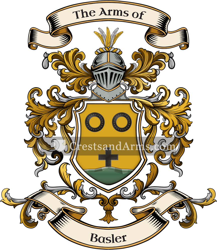 The Basler coat of arms, drawn from the recorded blazon