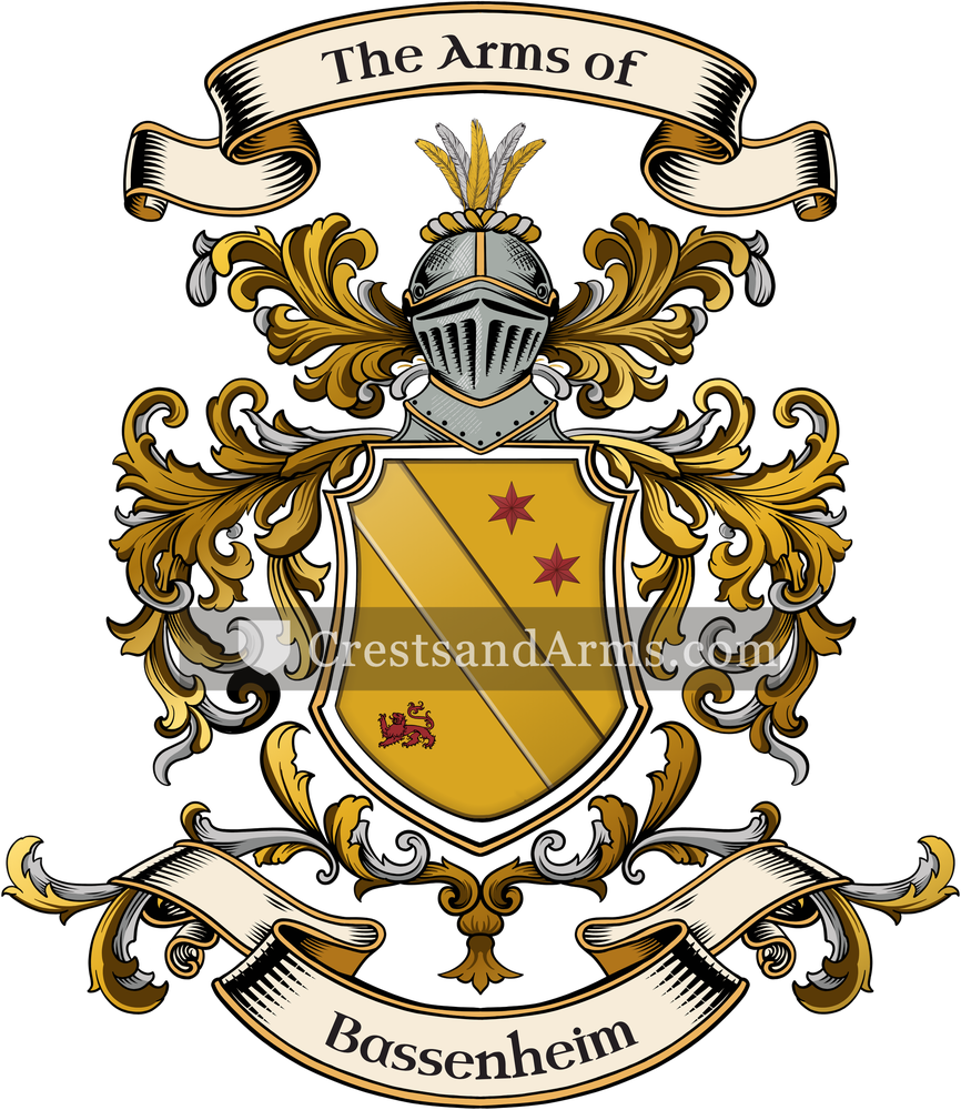 The Bassenheim coat of arms, drawn from the recorded blazon