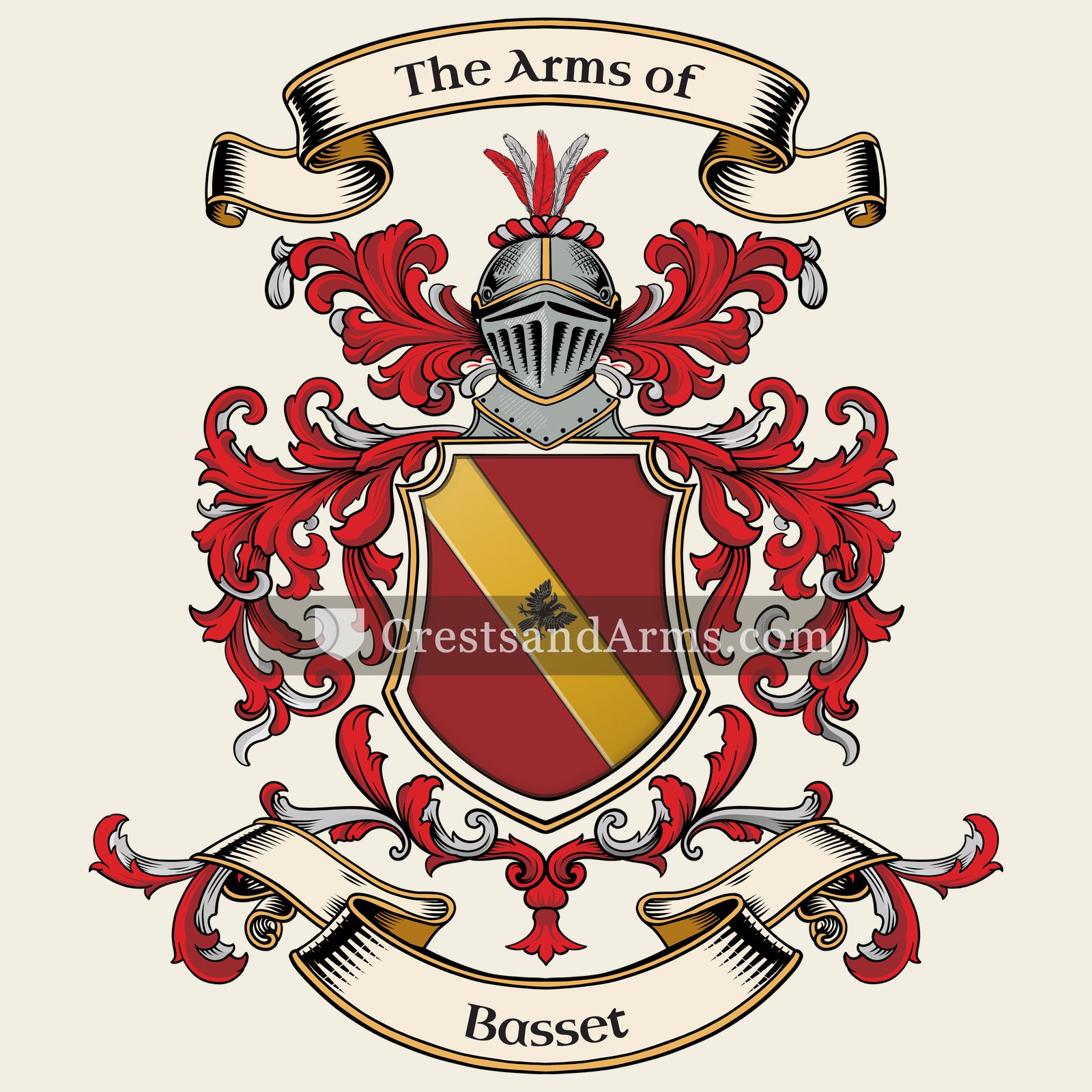 The Basset coat of arms