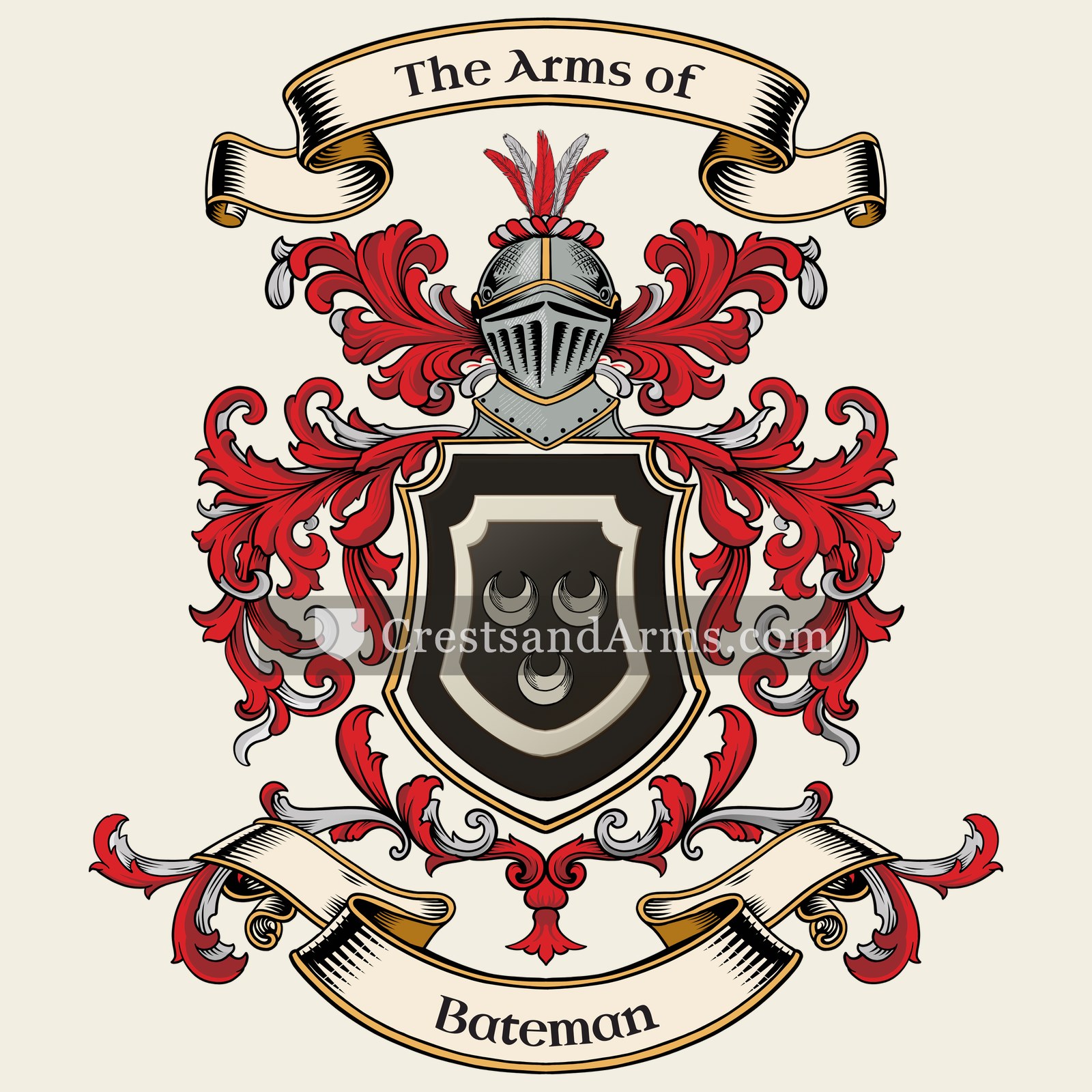 The Bateman coat of arms