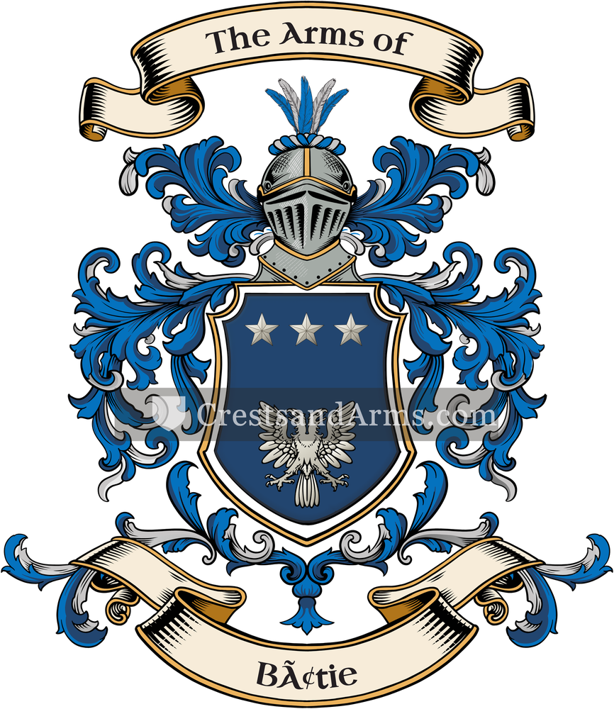 The Bâtie coat of arms, drawn from the recorded blazon