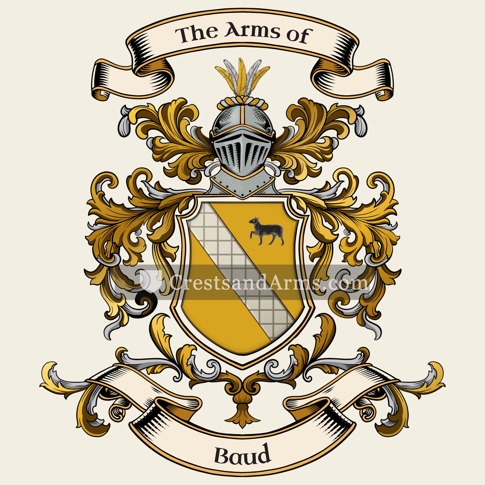 The Baud coat of arms