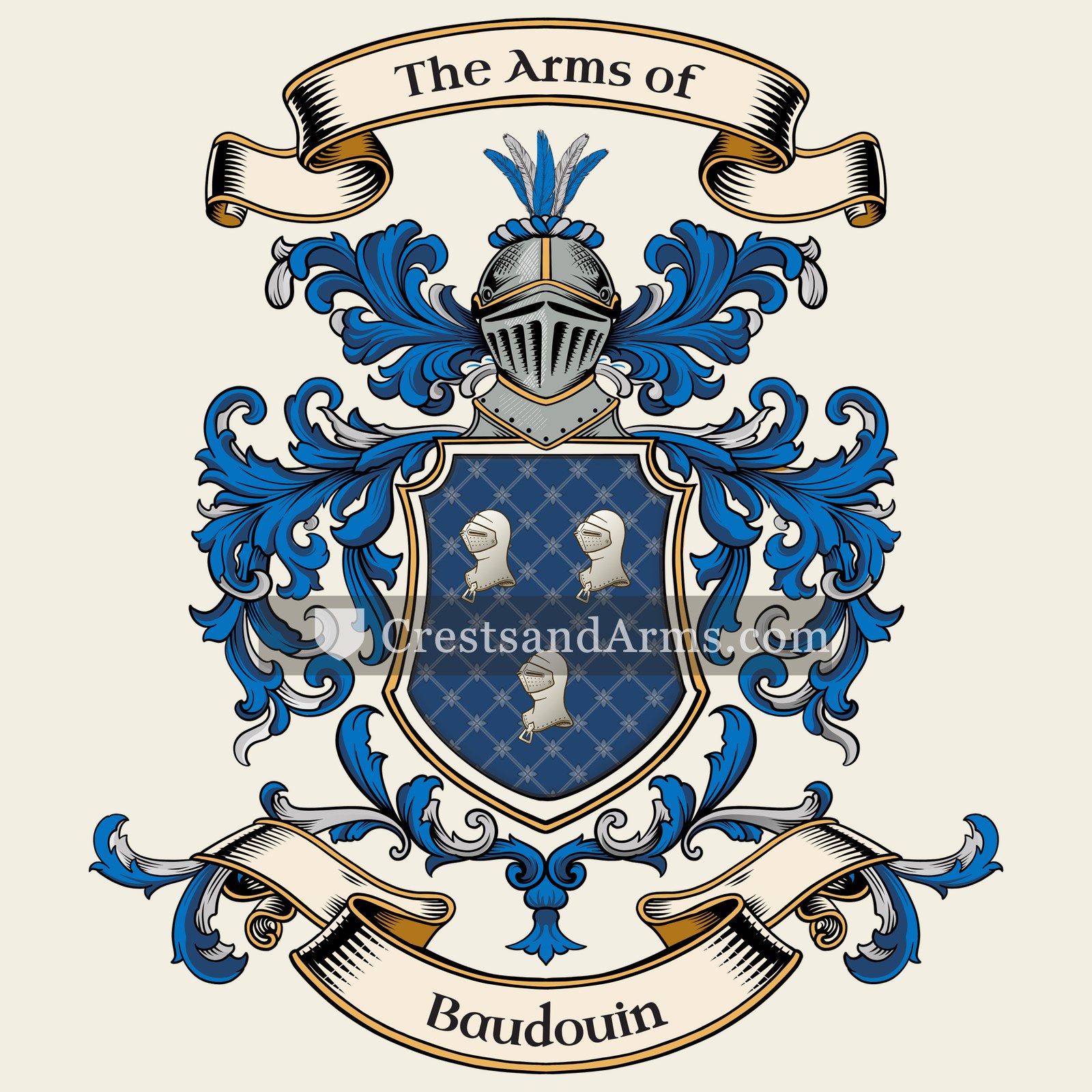 The Baudouin coat of arms