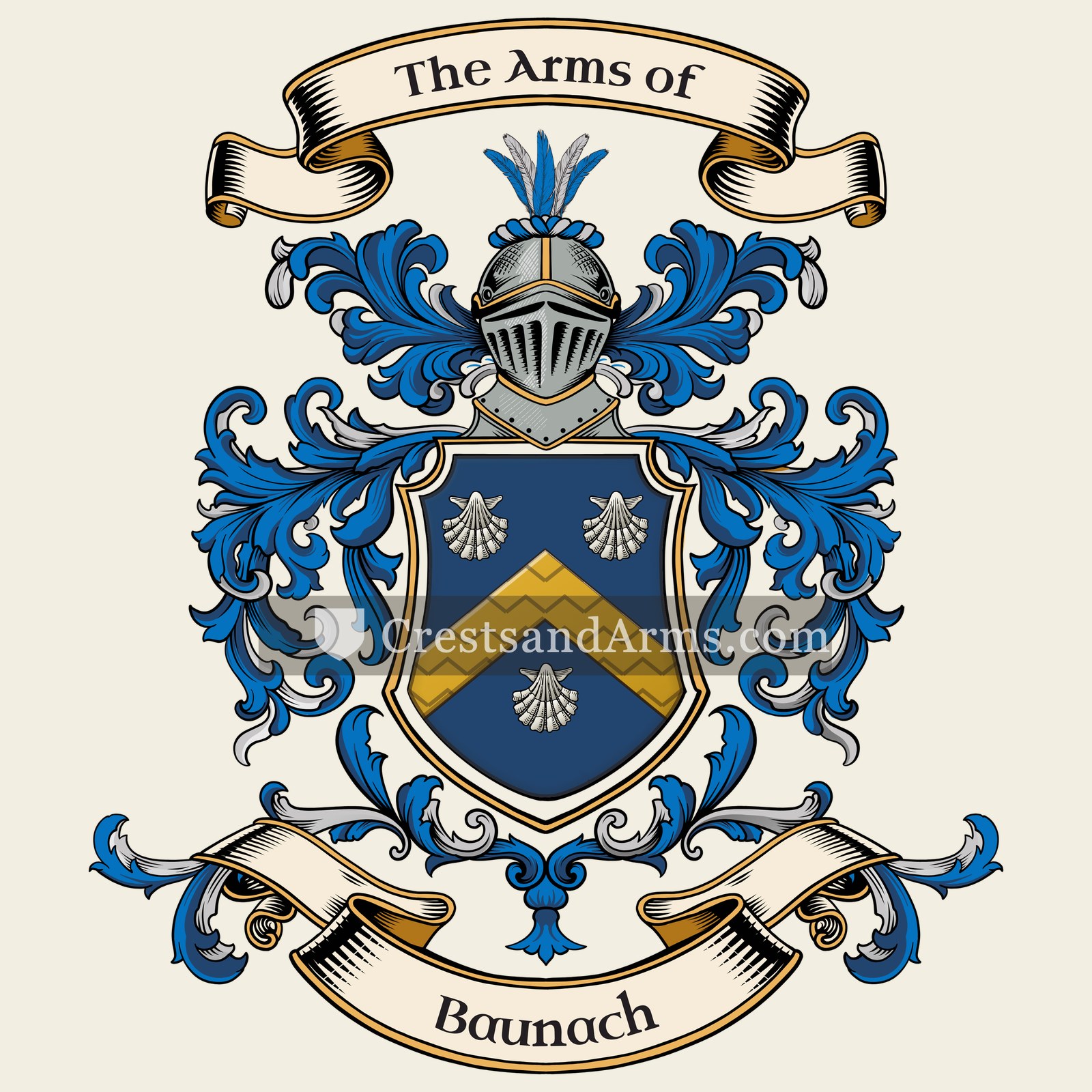 The Baunach coat of arms, drawn from the recorded blazon