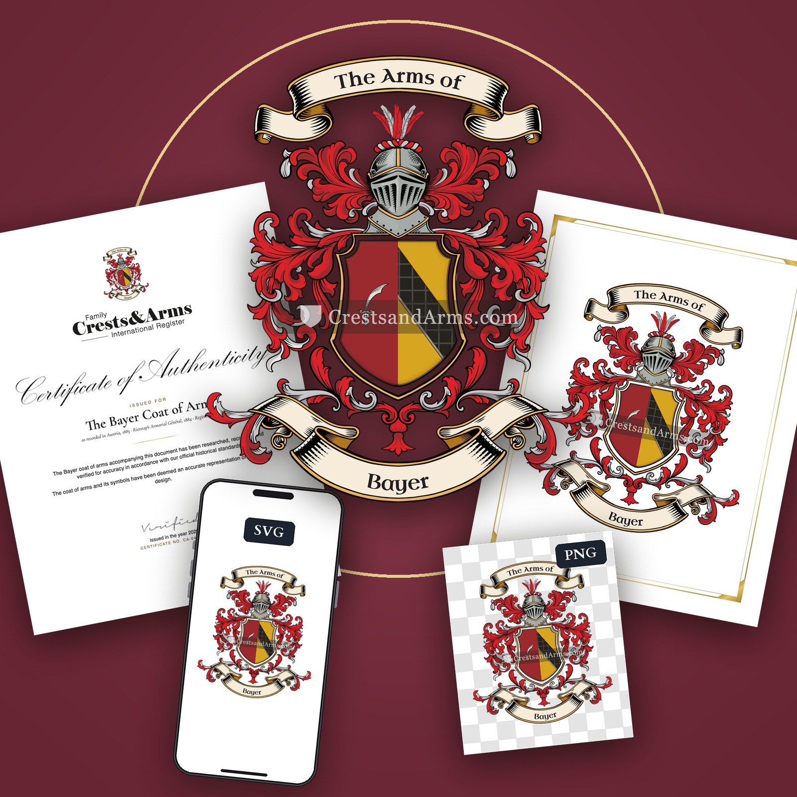 The Bayer coat of arms
