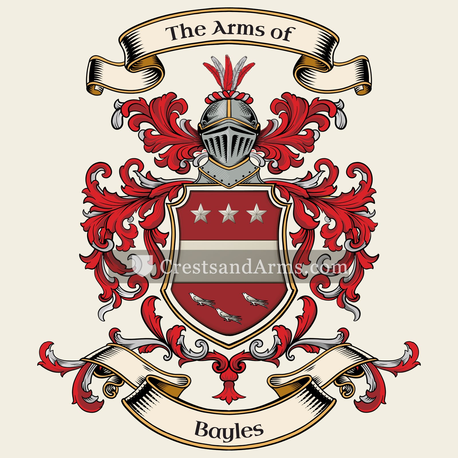 The Bayles coat of arms