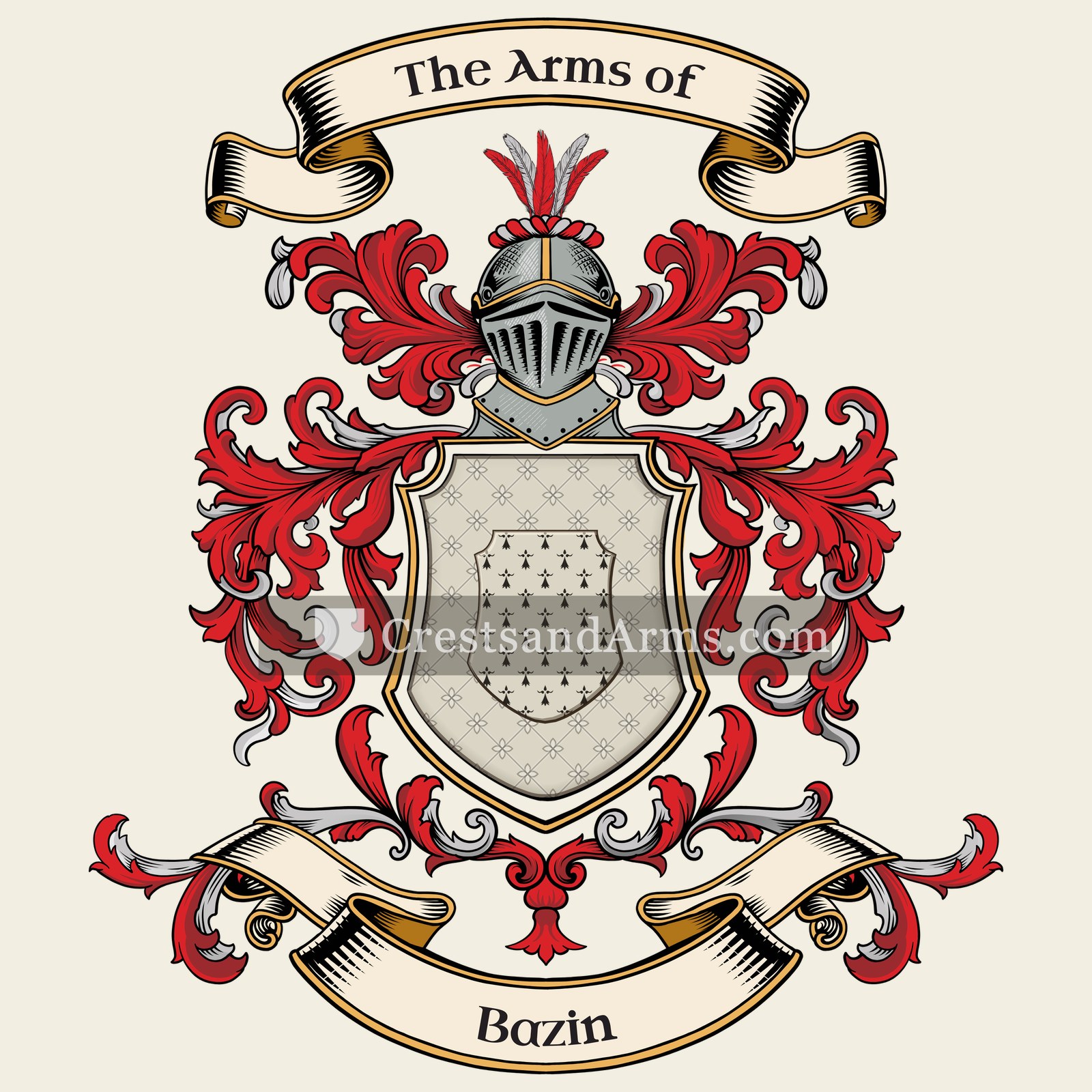 The Bazin coat of arms