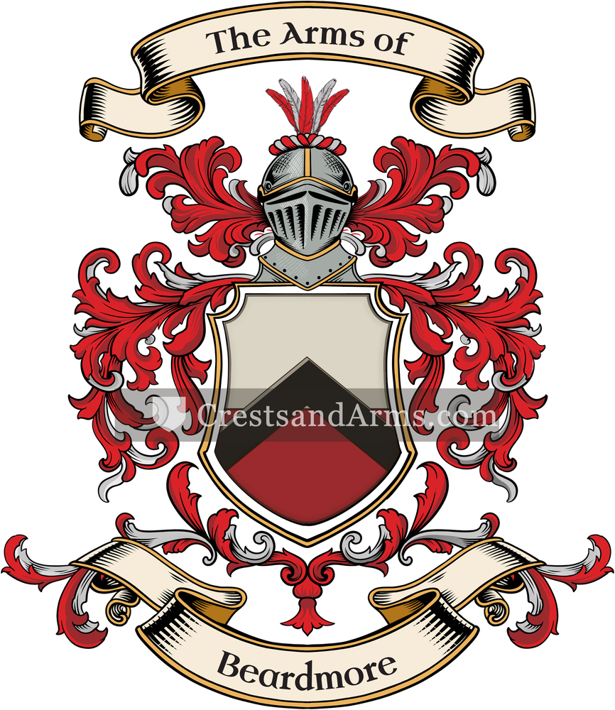 The Beardmore coat of arms, drawn from the recorded blazon