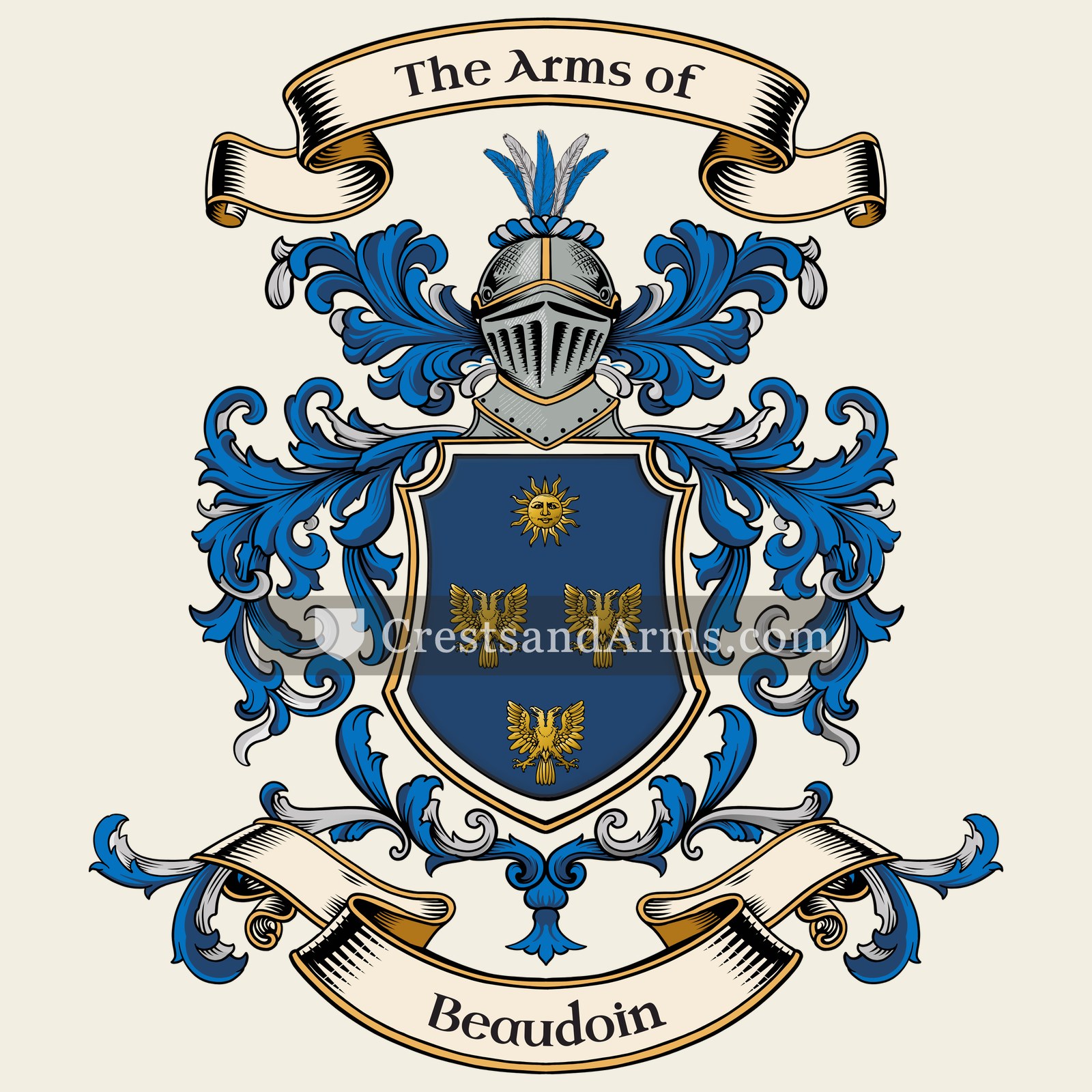 The Beaudoin coat of arms