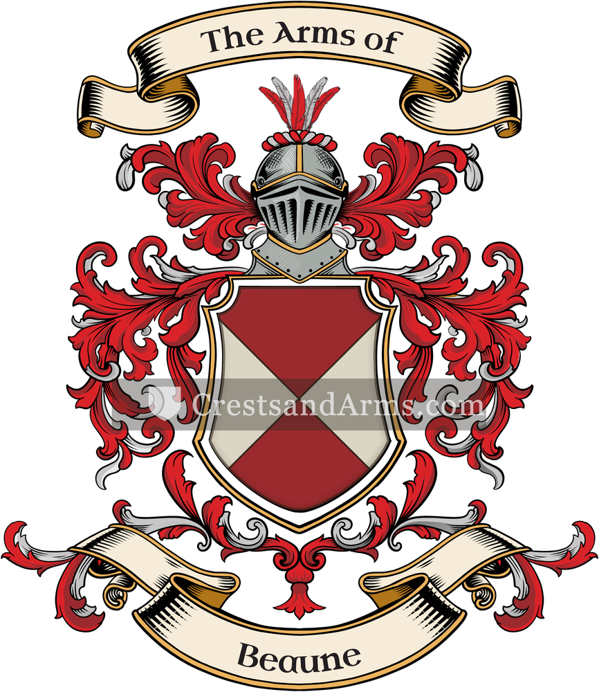 The Beaune coat of arms, drawn from the recorded blazon