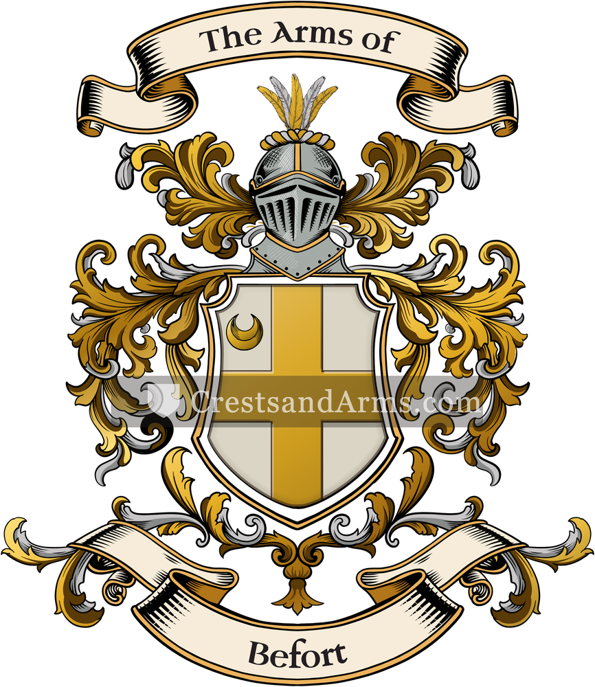 The Befort coat of arms, drawn from the recorded blazon
