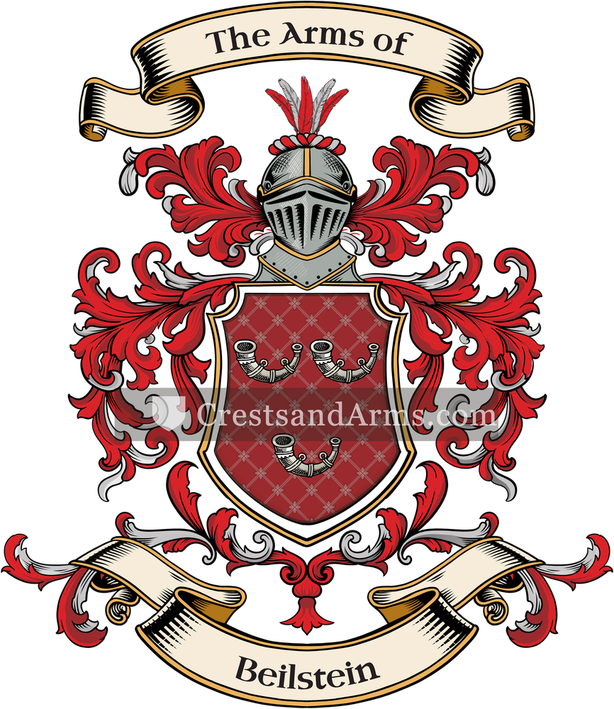 The Beilstein coat of arms, drawn from the recorded blazon