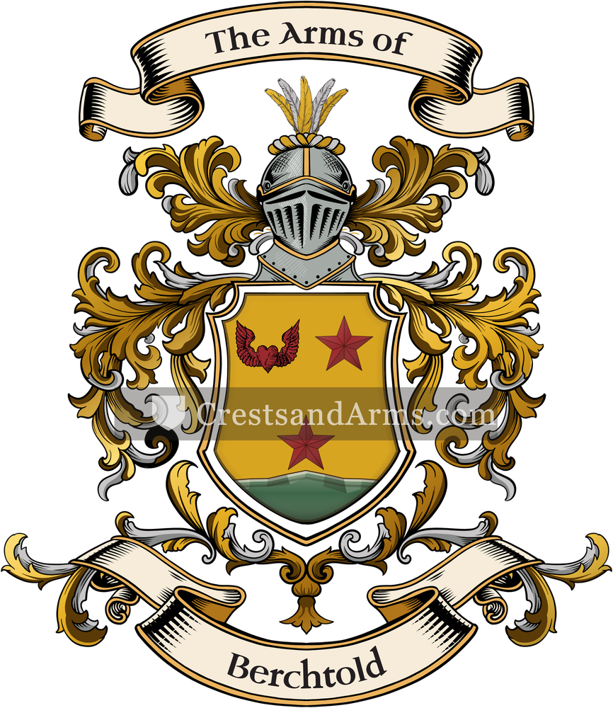 The Berchtold coat of arms, drawn from the recorded blazon