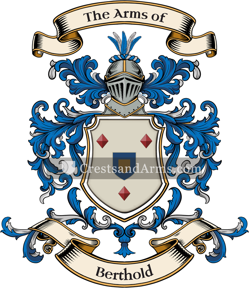 The Berthold coat of arms, drawn from the recorded blazon