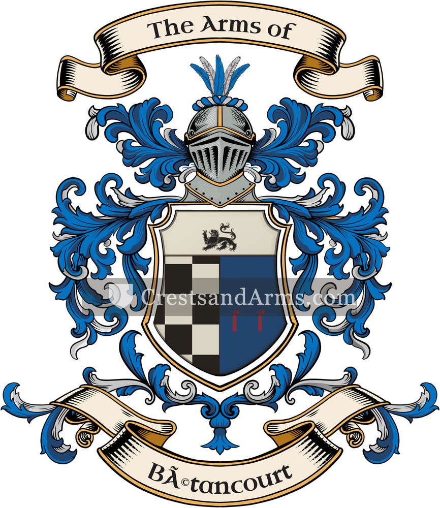 The Bétancourt coat of arms, drawn from the recorded blazon