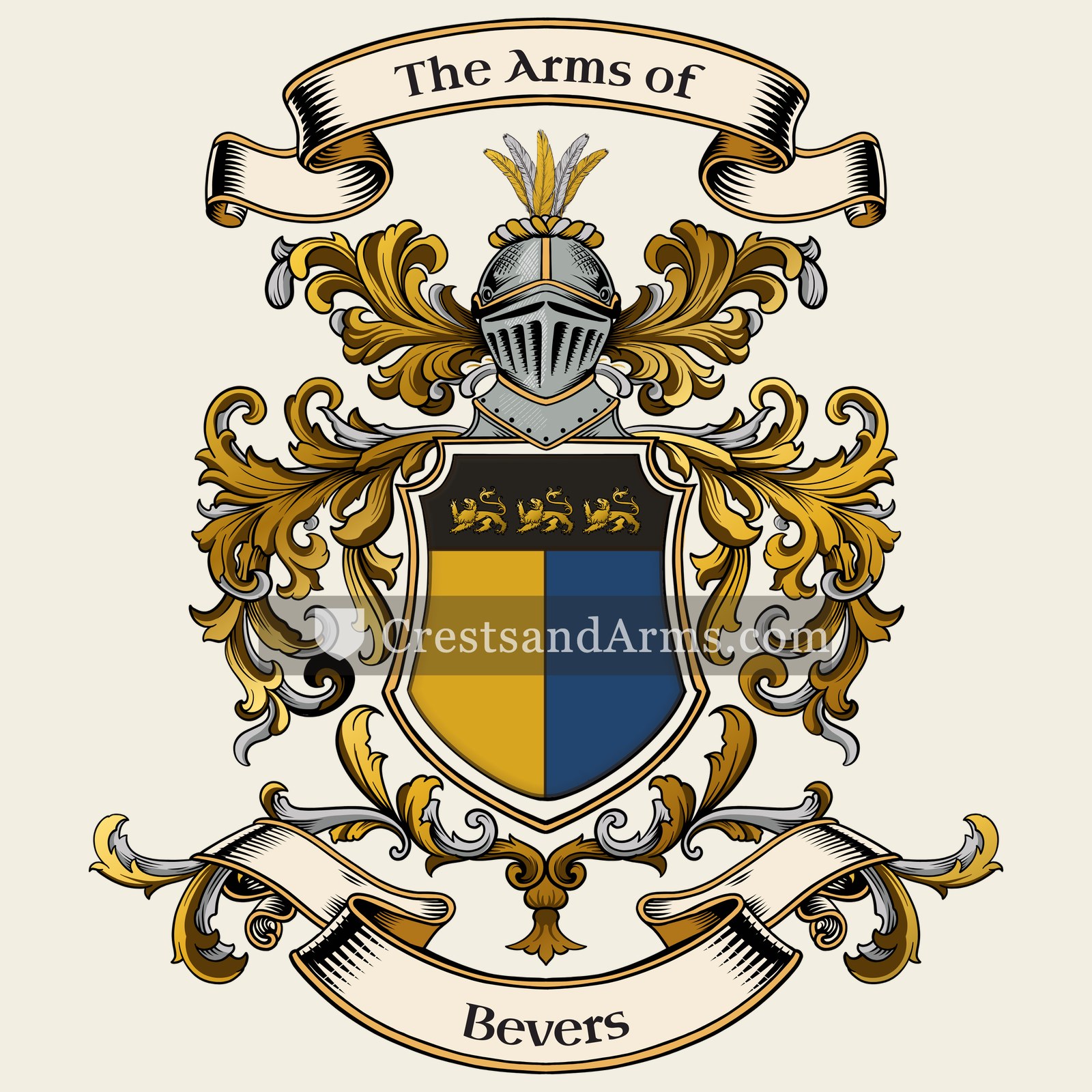 The Bevers coat of arms