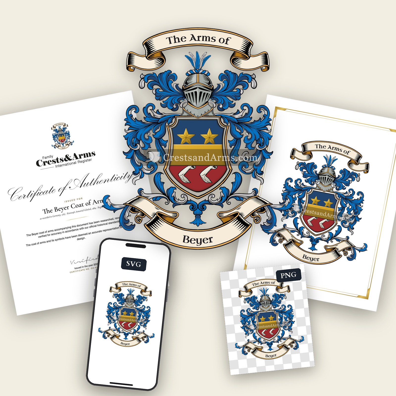 The Beyer coat of arms