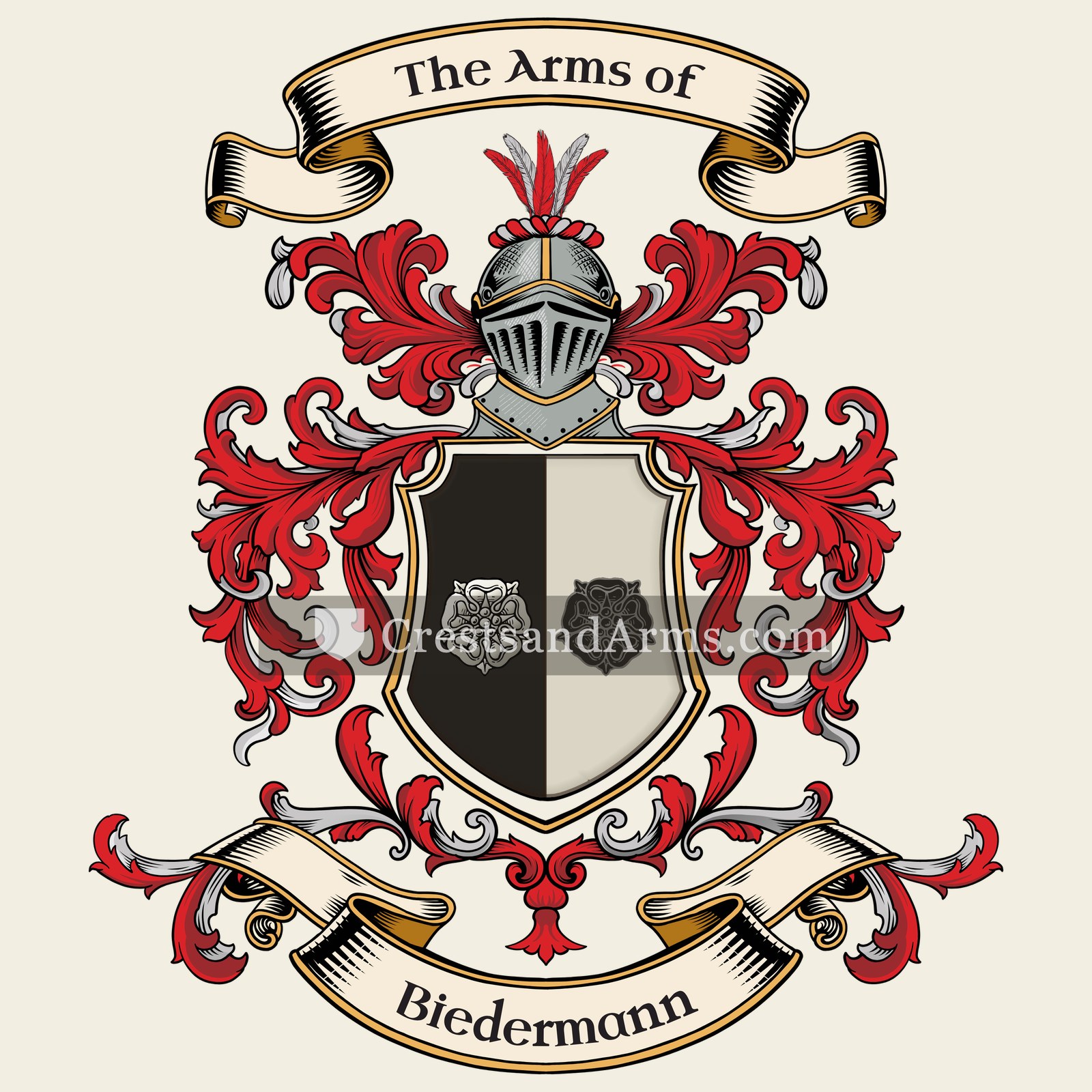 The Biedermann coat of arms