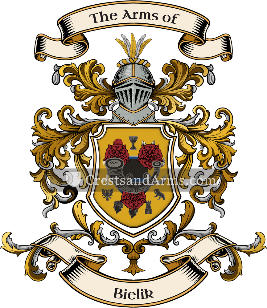 The Bielik coat of arms, drawn from the recorded blazon