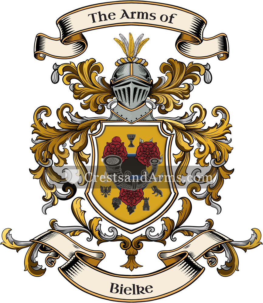 The Bielke coat of arms, drawn from the recorded blazon