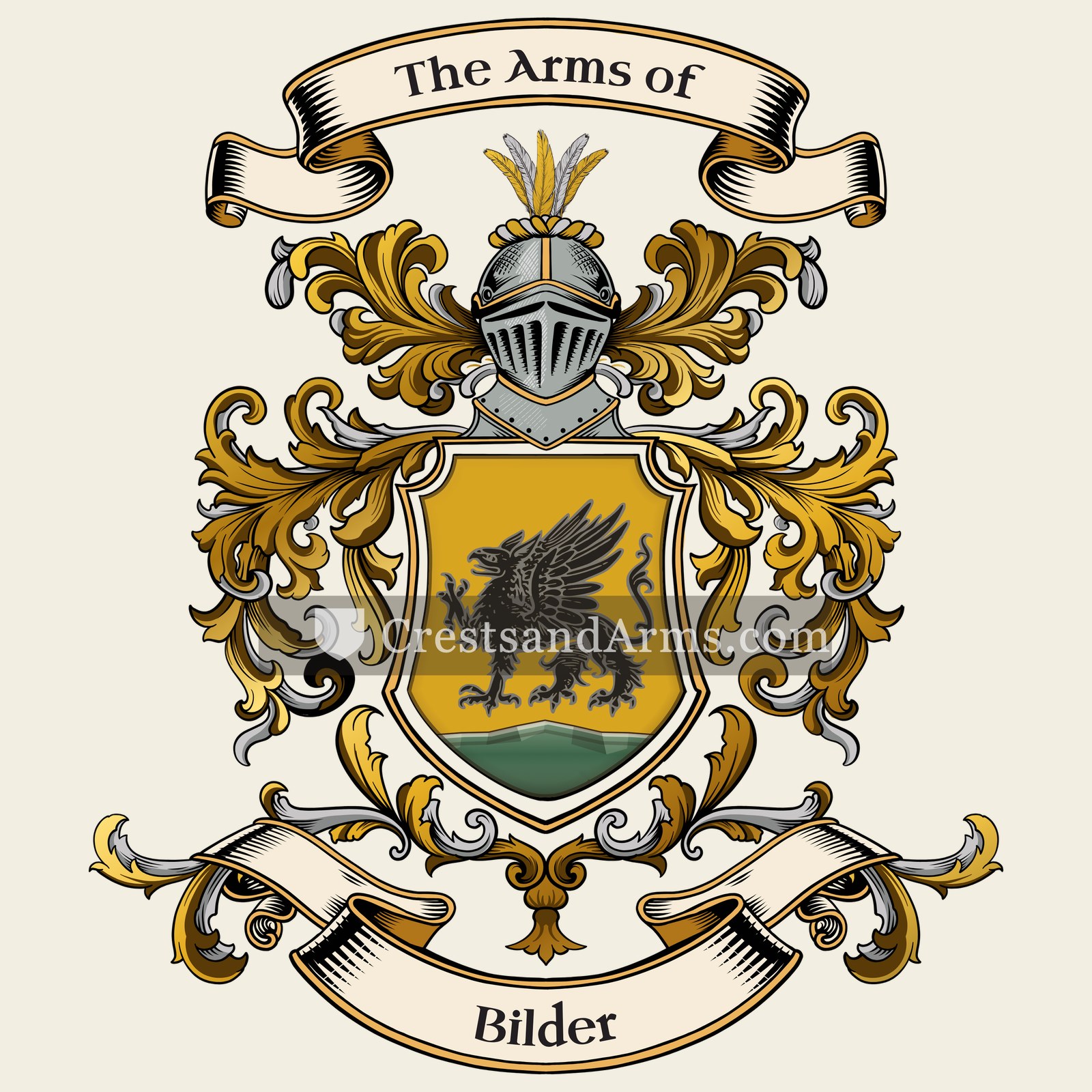 The Bilder coat of arms, drawn from the recorded blazon