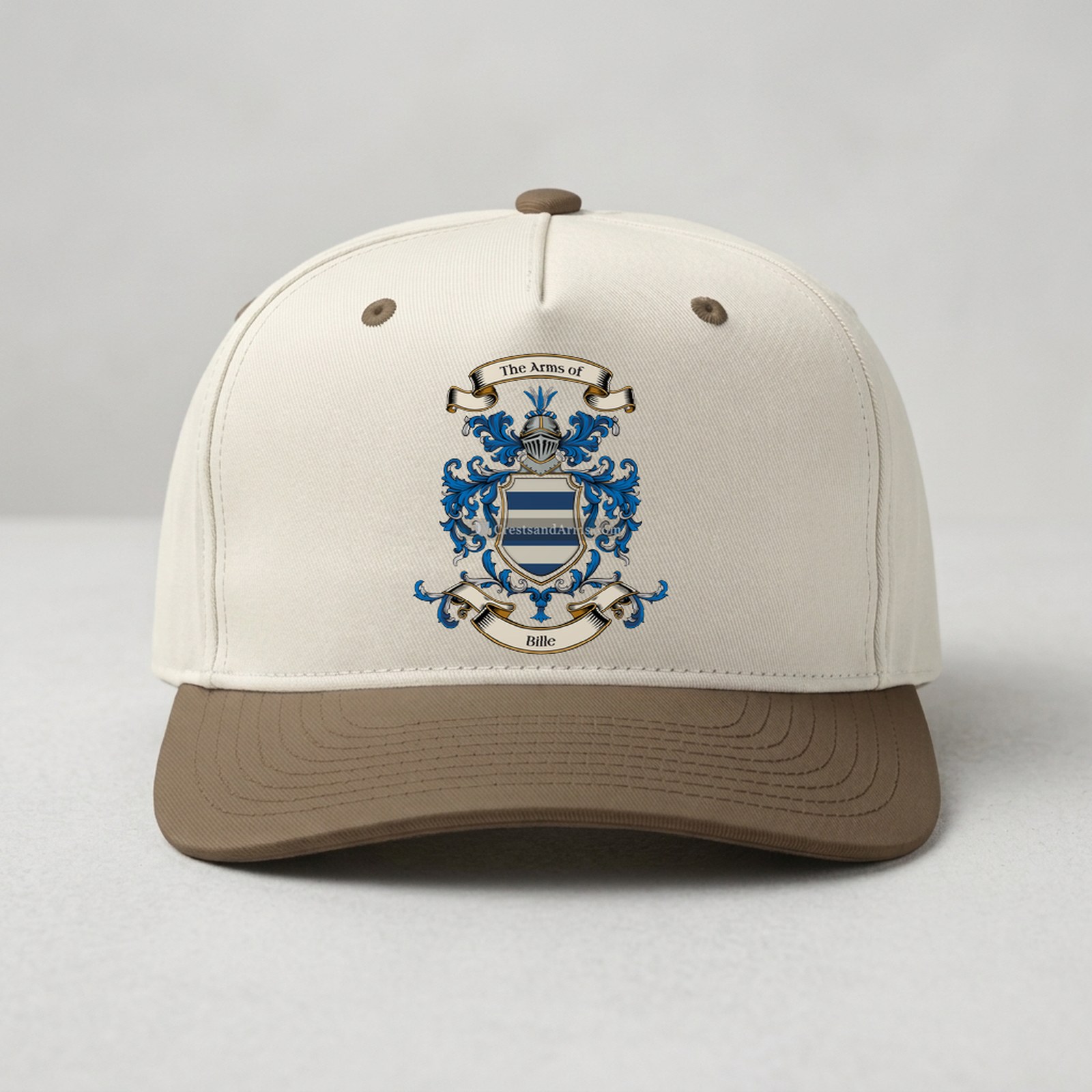 The Bille arms on the family cap - unisex