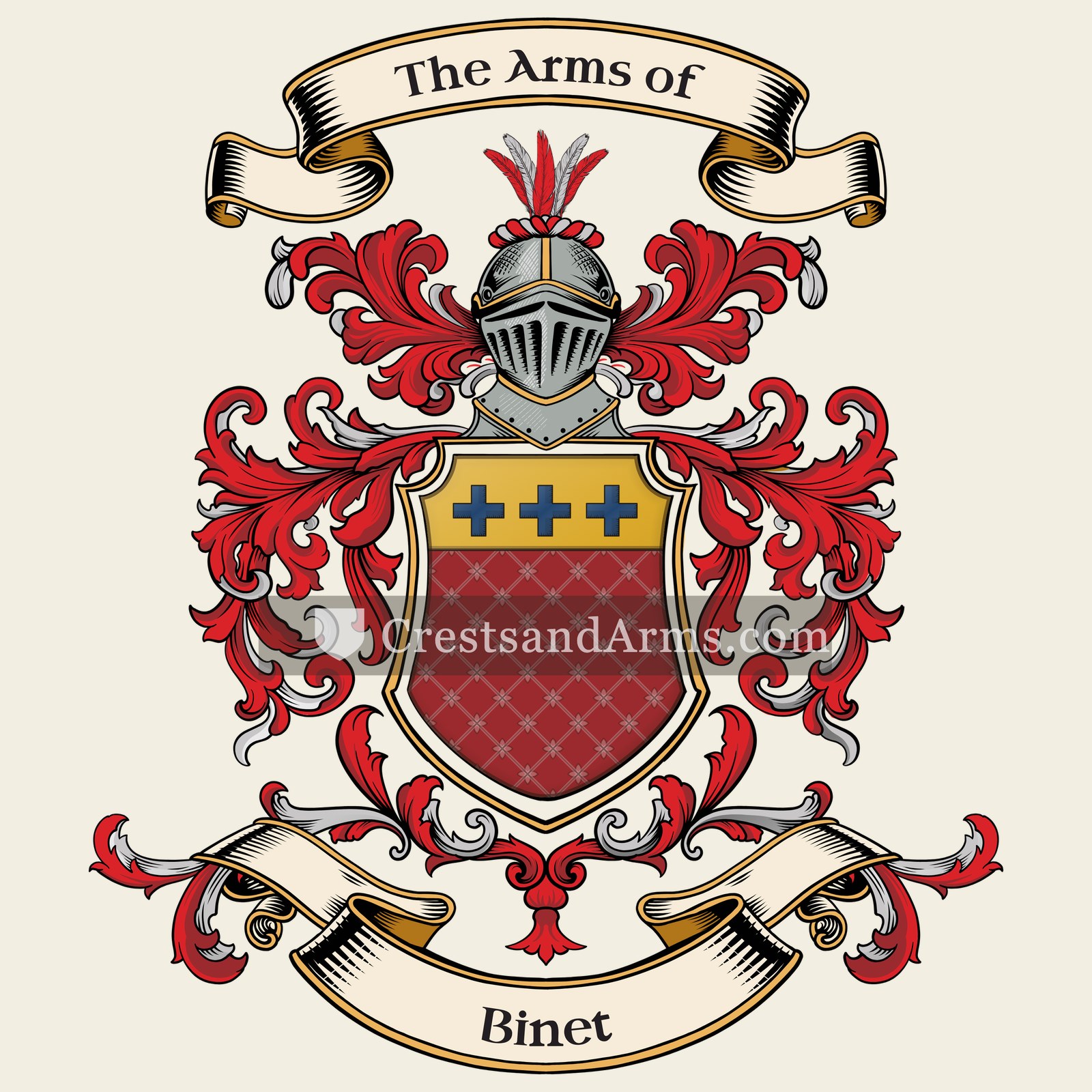 The Binet coat of arms