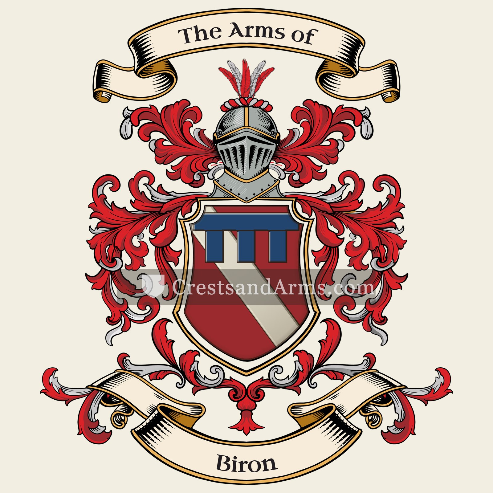 The Biron coat of arms