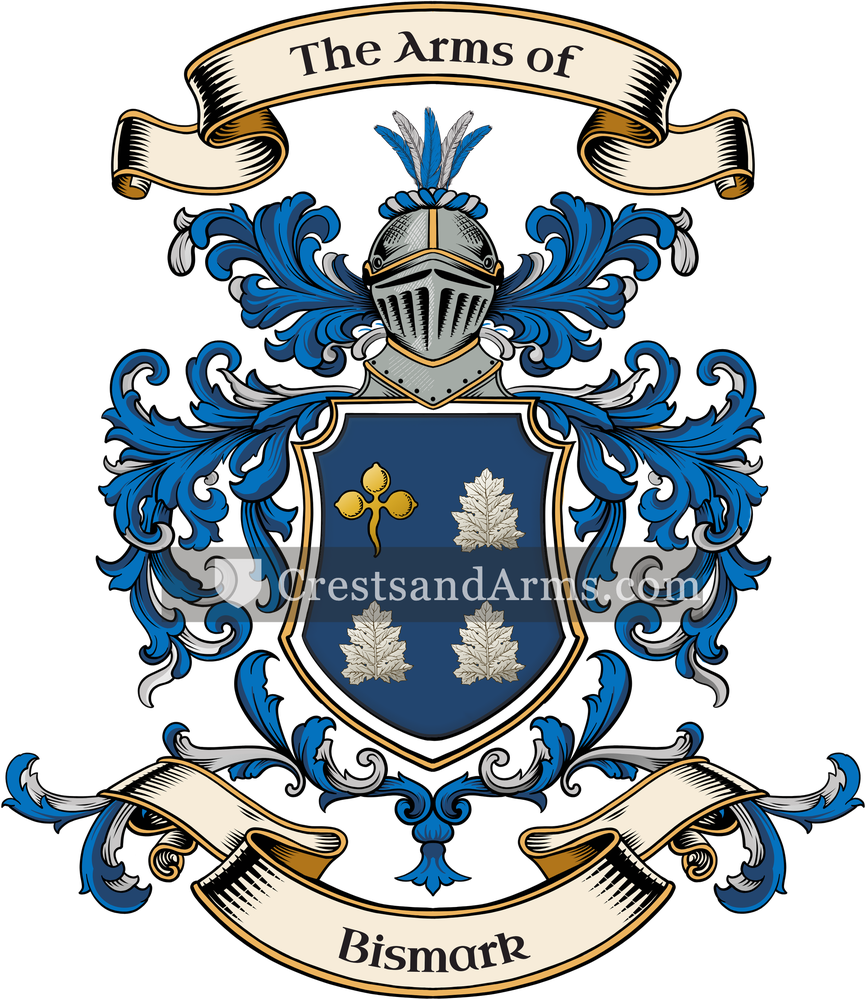 The Bismark coat of arms, drawn from the recorded blazon