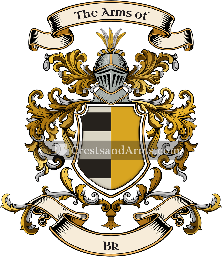 The Bk coat of arms, drawn from the recorded blazon