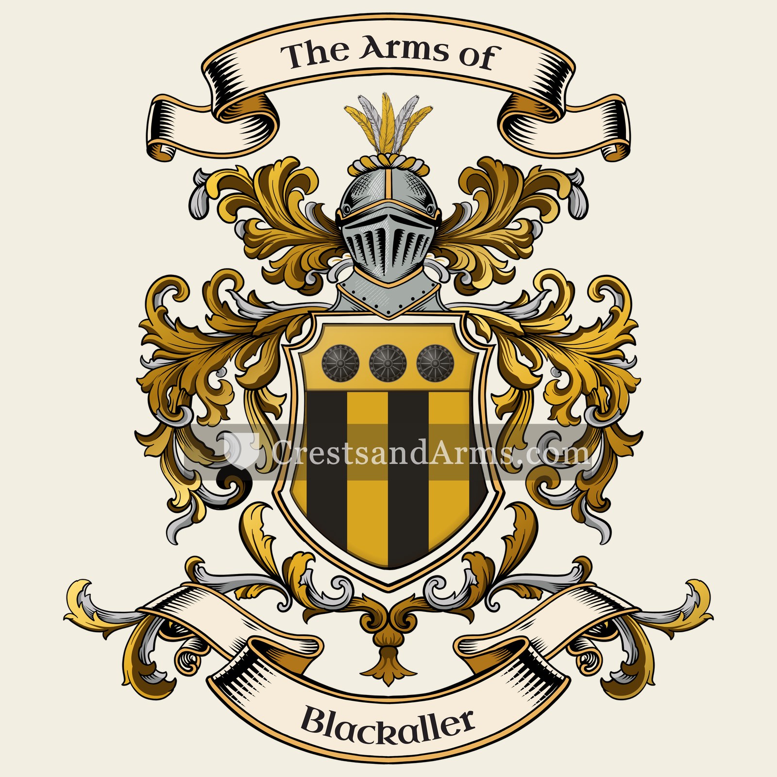 The Blackaller coat of arms
