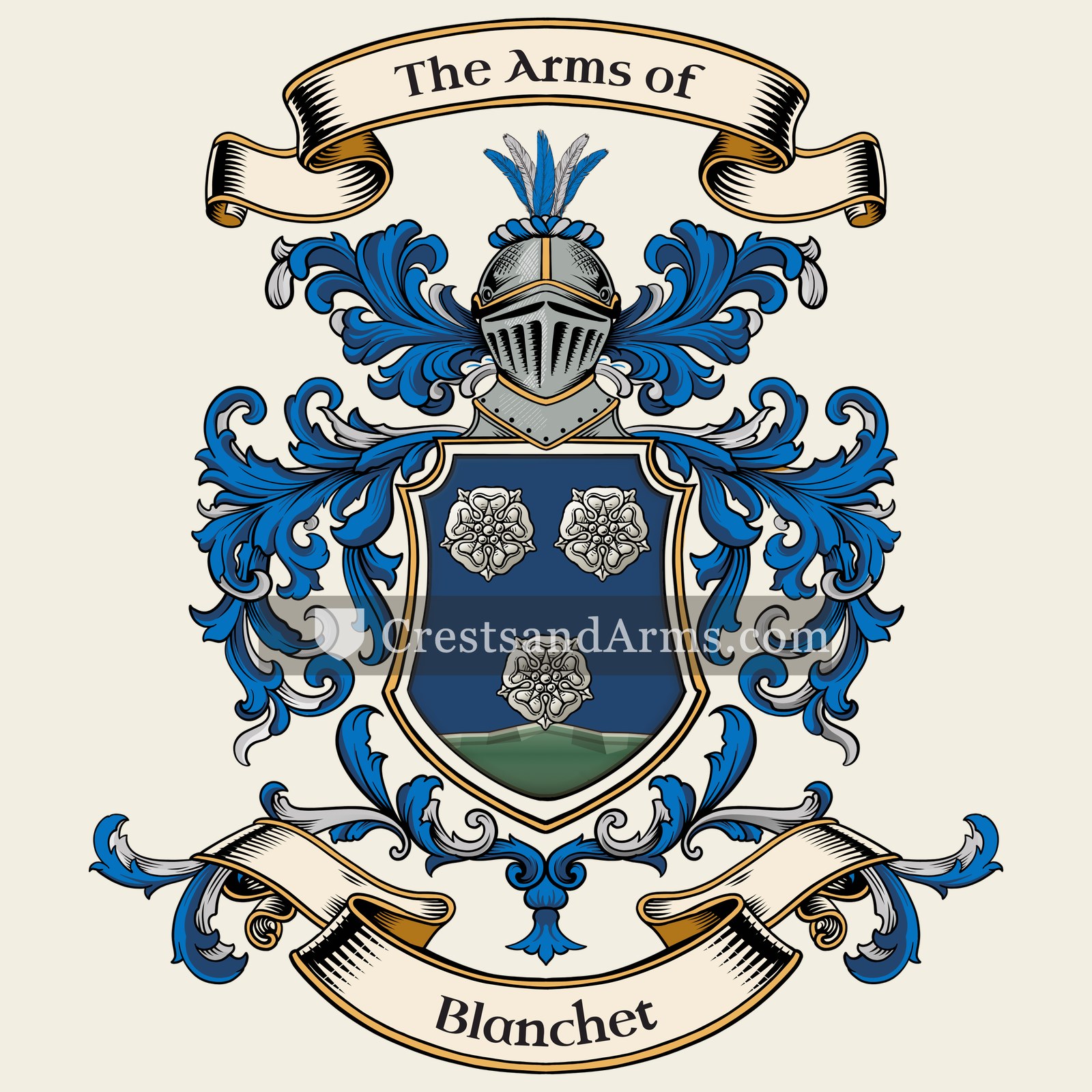 The Blanchet coat of arms