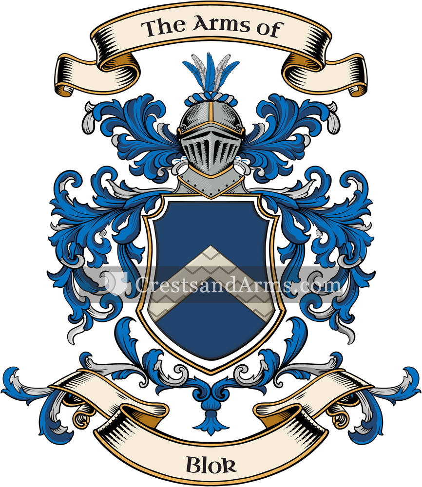 The Blok coat of arms, drawn from the recorded blazon